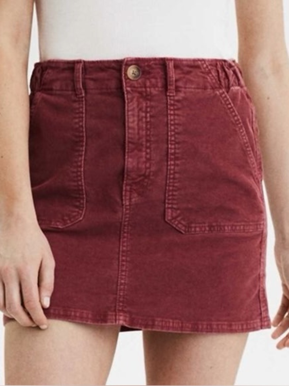 A&E Corduroy Mini Skirt